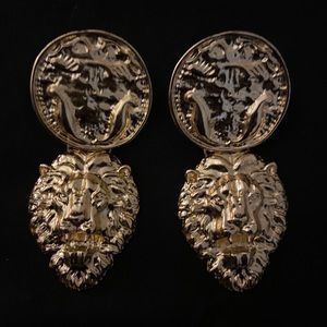 Lion faced Earrings